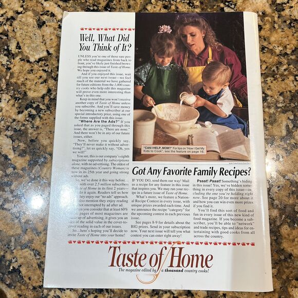 Taste of Home Magazine 1994 Collectors Edition Cooking Recipes - Picture 3 of 5
